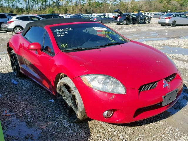 4A3AL35T37E002481 - 2007 MITSUBISHI ECLIPSE SP RED photo 1