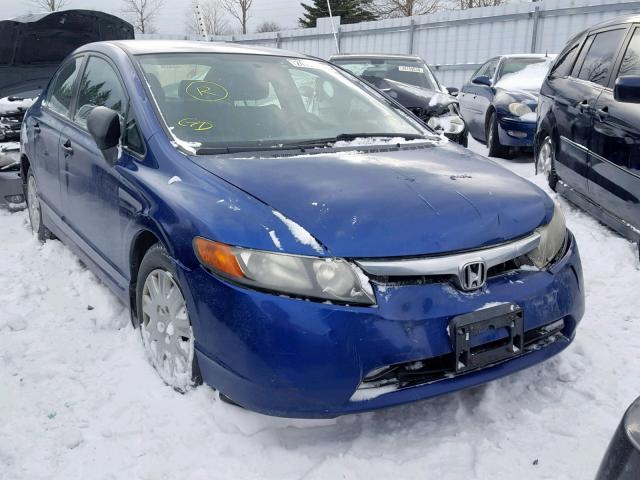 2HGFA163X7H030354 - 2007 HONDA CIVIC DX BLUE photo 1