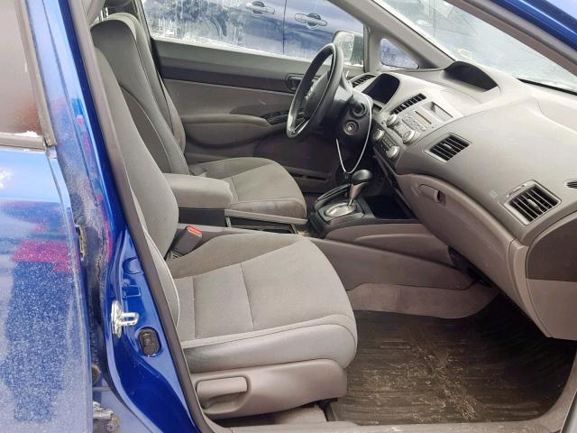 2HGFA163X7H030354 - 2007 HONDA CIVIC DX BLUE photo 5