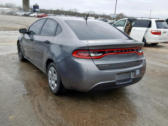 1C3CDFAA2DD127721 - 2013 DODGE DART SE GRAY photo 3