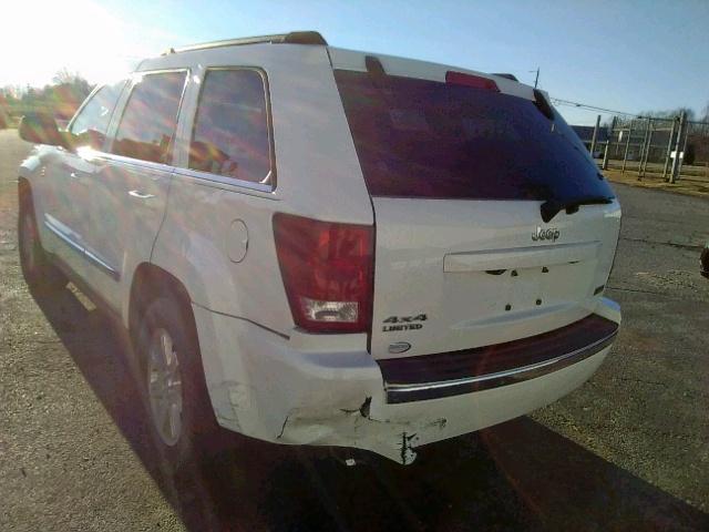 1J8HR58N78C237092 - 2008 JEEP GRAND CHER WHITE photo 3