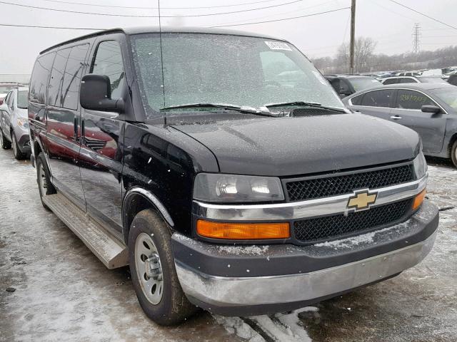 1GNSHCF41D1153748 - 2013 CHEVROLET EXPRESS G1 BLACK photo 1