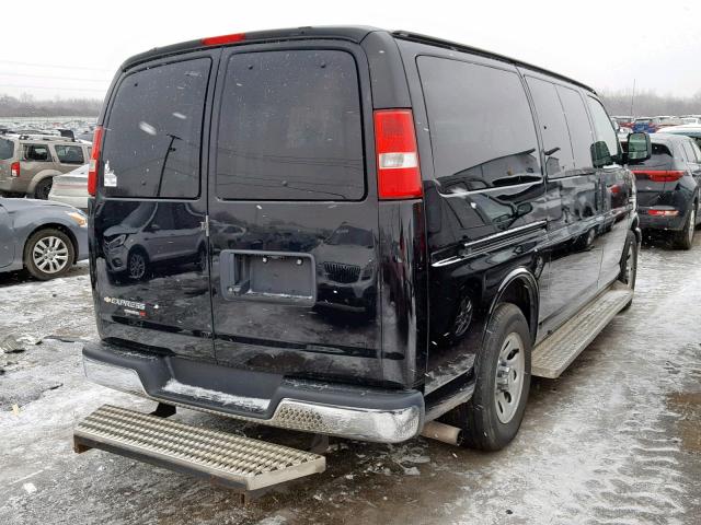 1GNSHCF41D1153748 - 2013 CHEVROLET EXPRESS G1 BLACK photo 4