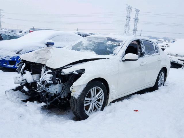 JN1CV6AR6DM761471 - 2013 INFINITI G37 WHITE photo 2