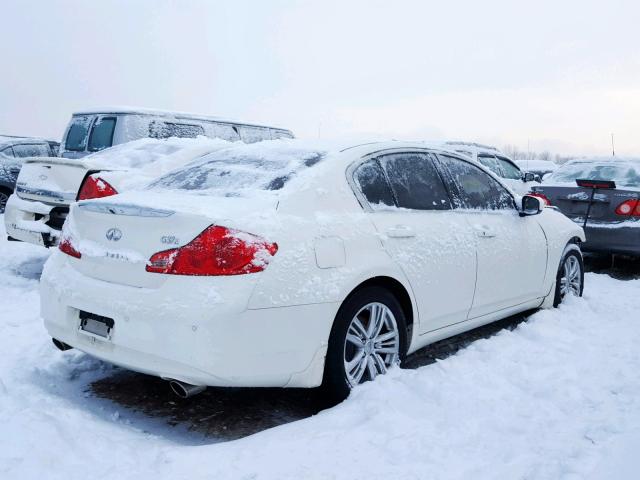 JN1CV6AR6DM761471 - 2013 INFINITI G37 WHITE photo 4