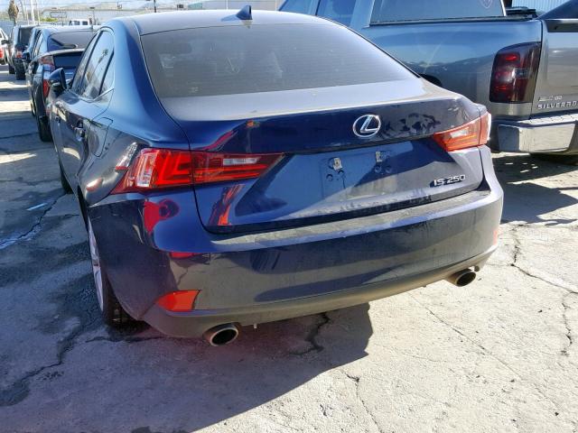 JTHBF1D20E5001117 - 2014 LEXUS IS 250 BLUE photo 3