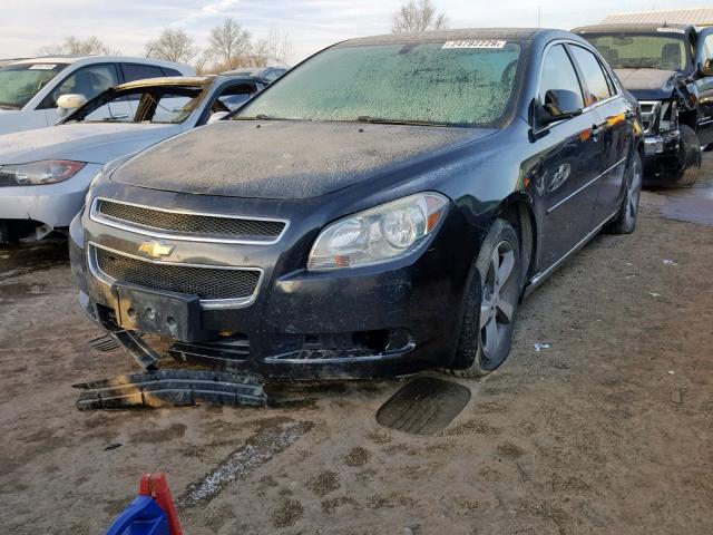 1G1ZC5E17BF126636 - 2011 CHEVROLET MALIBU 1LT BLACK photo 2