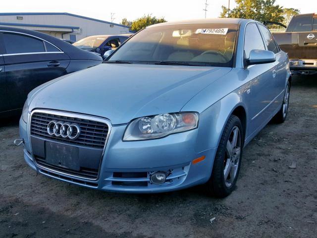 WAUAF78E75A574346 - 2005 AUDI A4 2.0T BLUE photo 2