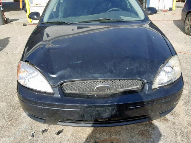 1FAFP55U14G114932 - 2004 FORD TAURUS SES BLACK photo 7