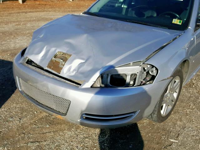 2G1WG5E36D1138506 - 2013 CHEVROLET IMPALA LT SILVER photo 9
