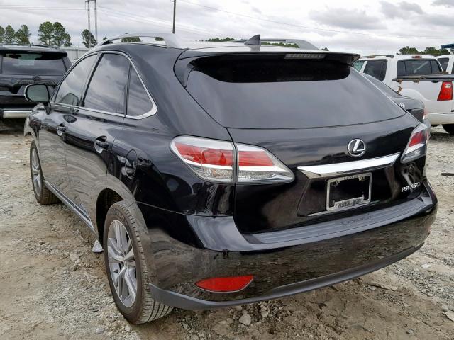 2T2ZK1BA4FC195155 - 2015 LEXUS RX 350 BLACK photo 3