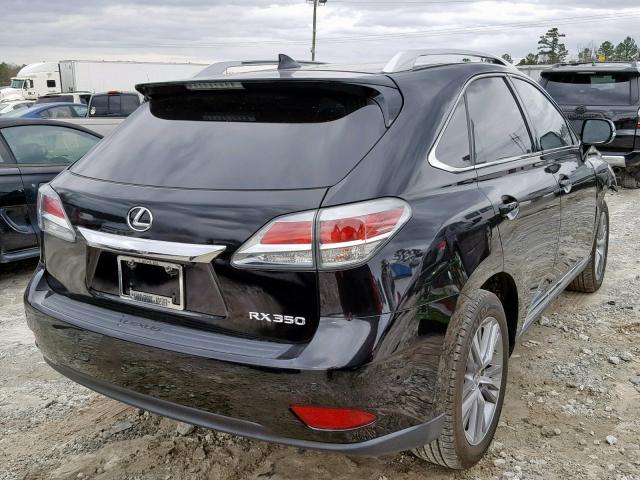 2T2ZK1BA4FC195155 - 2015 LEXUS RX 350 BLACK photo 4