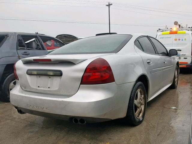 2G2WP522341122545 - 2004 PONTIAC GRAND PRIX SILVER photo 4