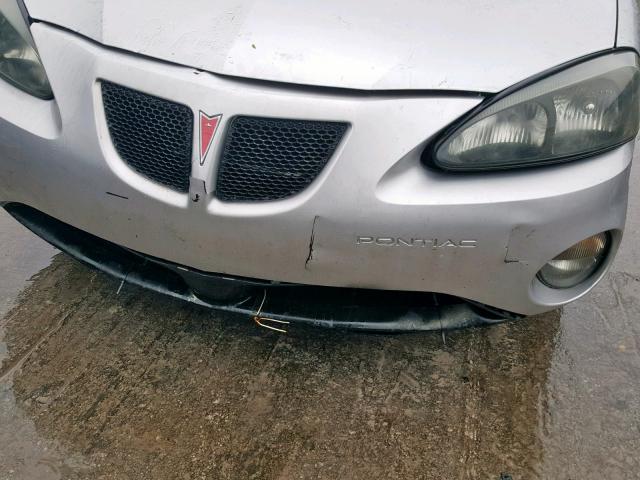 2G2WP522341122545 - 2004 PONTIAC GRAND PRIX SILVER photo 9