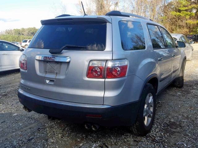 1GKLRKED7AJ127970 - 2010 GMC ACADIA SL SILVER photo 4