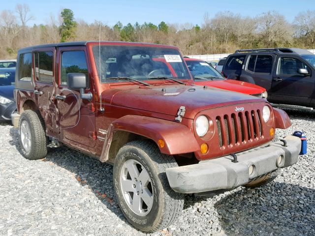 1J4GB59127L157016 - 2007 JEEP WRANGLER S MAROON photo 1