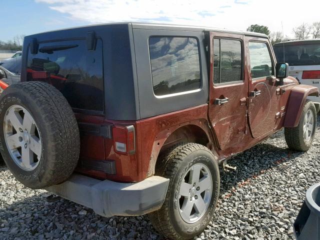 1J4GB59127L157016 - 2007 JEEP WRANGLER S MAROON photo 9