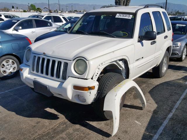 1J4GK58K42W136198 - 2002 JEEP LIBERTY LI WHITE photo 2