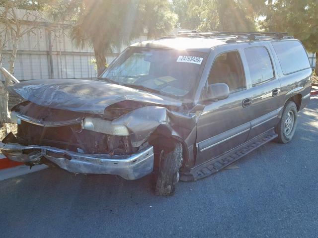 3GNEC16T02G341019 - 2002 CHEVROLET SUBURBAN GRAY photo 2