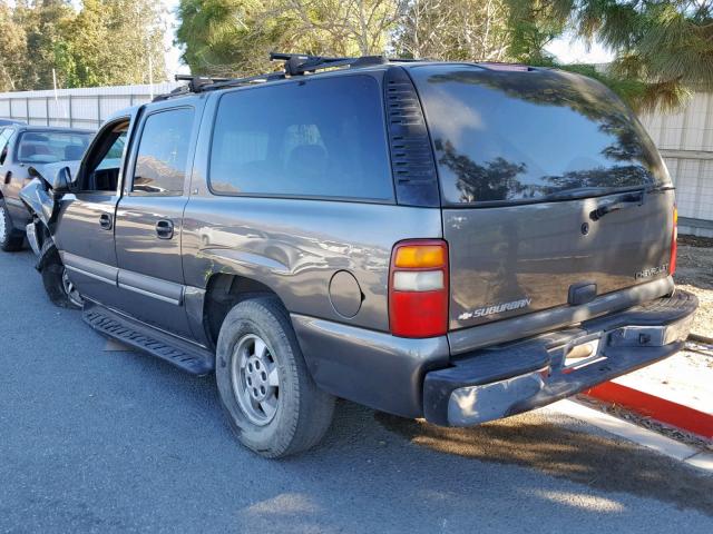 3GNEC16T02G341019 - 2002 CHEVROLET SUBURBAN GRAY photo 3