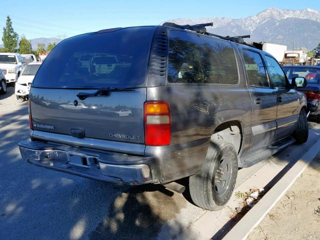 3GNEC16T02G341019 - 2002 CHEVROLET SUBURBAN GRAY photo 4