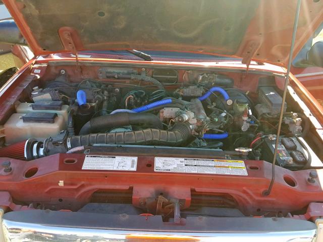 1FTYR14V9XTA94280 - 1999 FORD RANGER SUP წითელი ფოტო 7