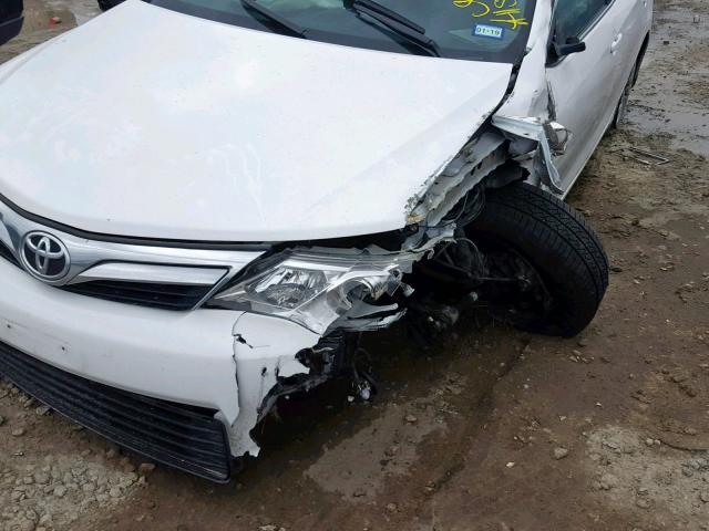 4T1BF1FK5EU354677 - 2014 TOYOTA CAMRY L WHITE photo 9