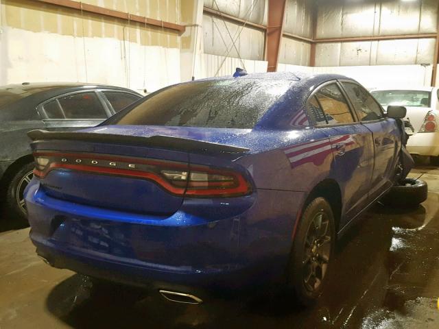 2C3CDXJG8JH213530 - 2018 DODGE CHARGER GT BLUE photo 4