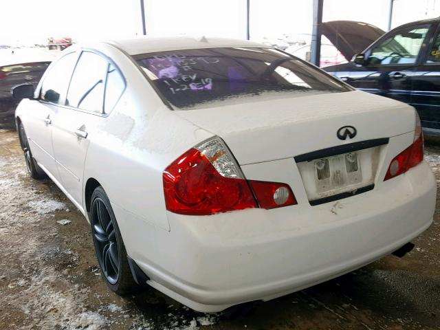 JNKAY01E76M103438 - 2006 INFINITI M35 BASE WHITE photo 3