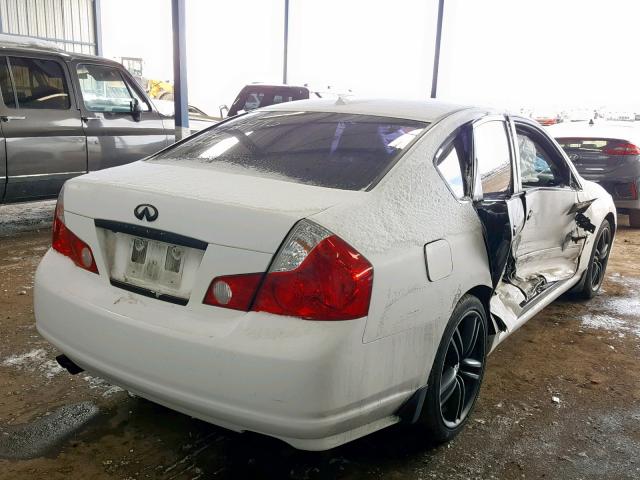 JNKAY01E76M103438 - 2006 INFINITI M35 BASE WHITE photo 4