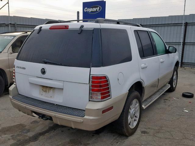 4M2DU66K34ZJ31260 - 2004 MERCURY MOUNTAINEE WHITE photo 4