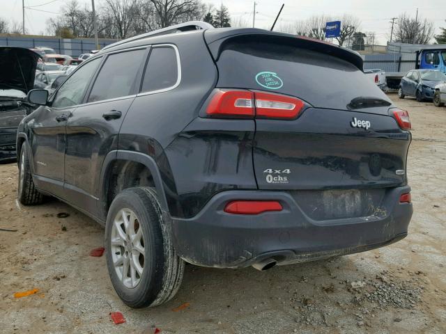 1C4PJMCB0EW208397 - 2014 JEEP CHEROKEE L BLACK photo 3