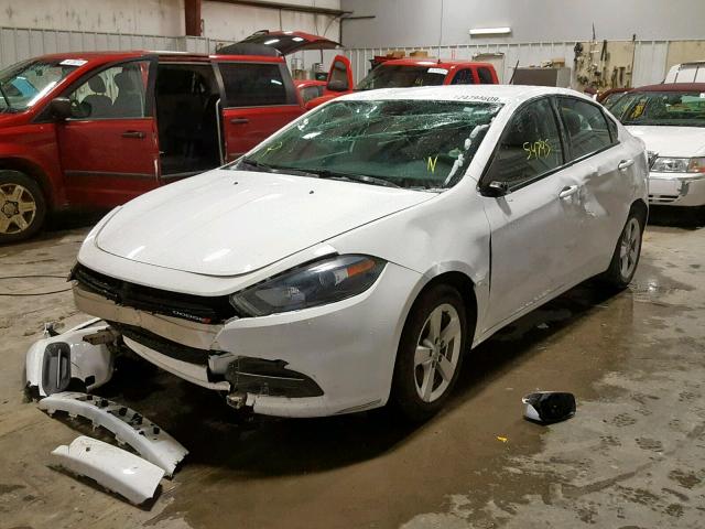 1C3CDFBB3FD140780 - 2015 DODGE DART SXT WHITE photo 2