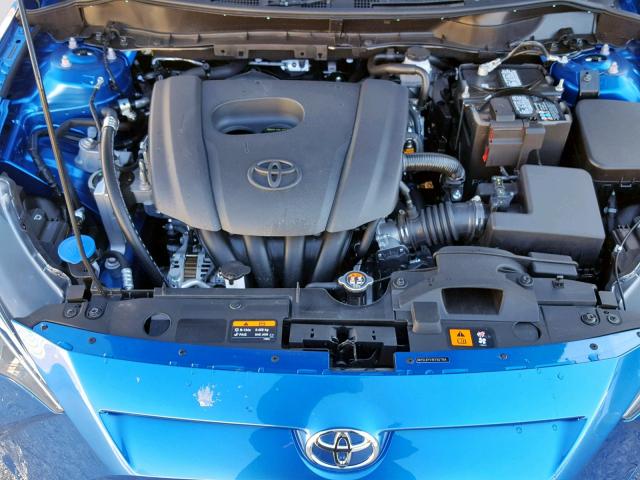 3MYDLBYV1KY507164 - 2019 TOYOTA YARIS L BLUE photo 7