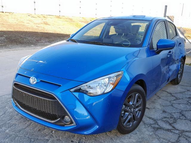 3MYDLBYV1KY507164 - 2019 TOYOTA YARIS L BLUE photo 9