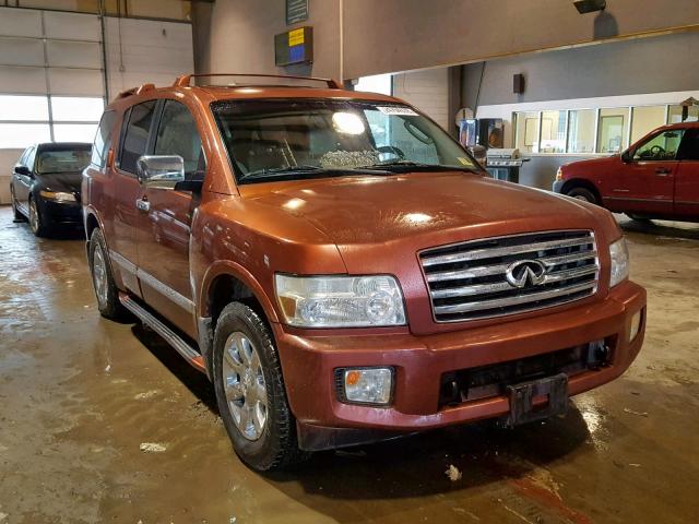 5N3AA08C34N801386 - 2004 INFINITI QX56 ORANGE photo 1