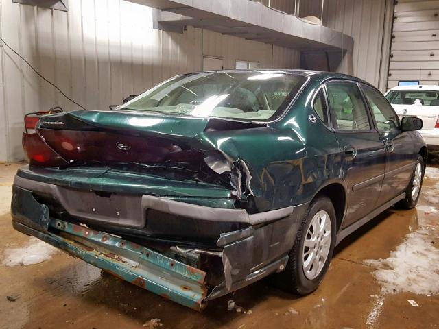 2G1WF55E029365094 - 2002 CHEVROLET IMPALA GREEN photo 4