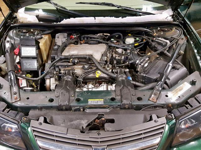 2G1WF55E029365094 - 2002 CHEVROLET IMPALA GREEN photo 7