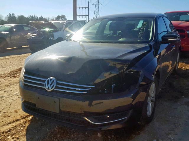 1VWAP7A38DC032505 - 2013 VOLKSWAGEN PASSAT S BLACK photo 2