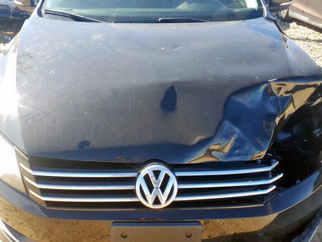 1VWAP7A38DC032505 - 2013 VOLKSWAGEN PASSAT S BLACK photo 7