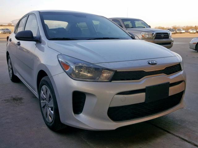 3KPA24AB9JE047123 - 2018 KIA RIO LX SILVER photo 1