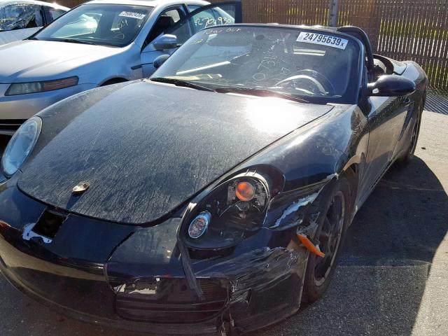 WP0CA29828U712089 - 2008 PORSCHE BOXSTER BLACK photo 2