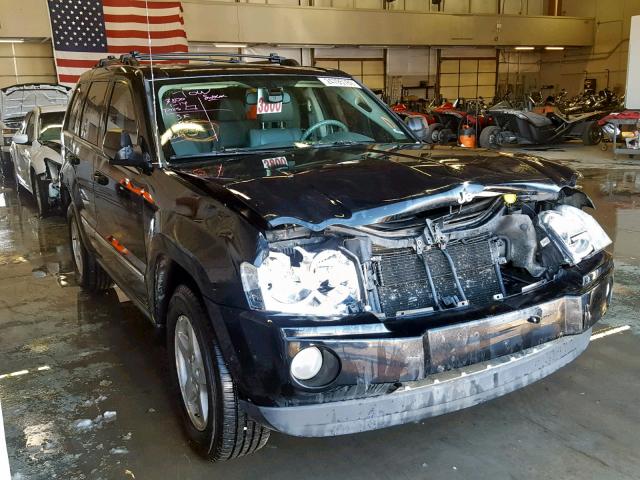 1J8HR58217C591002 - 2007 JEEP GRAND CHER BLACK photo 1