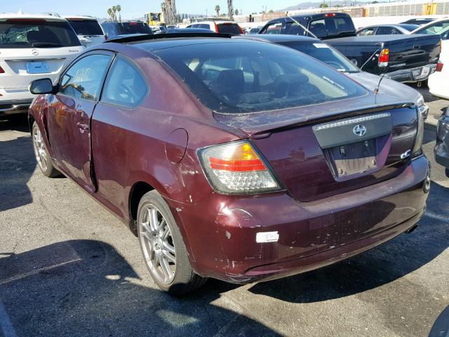 JTKDE167X70152836 - 2007 TOYOTA SCION TC Bordo foto 3