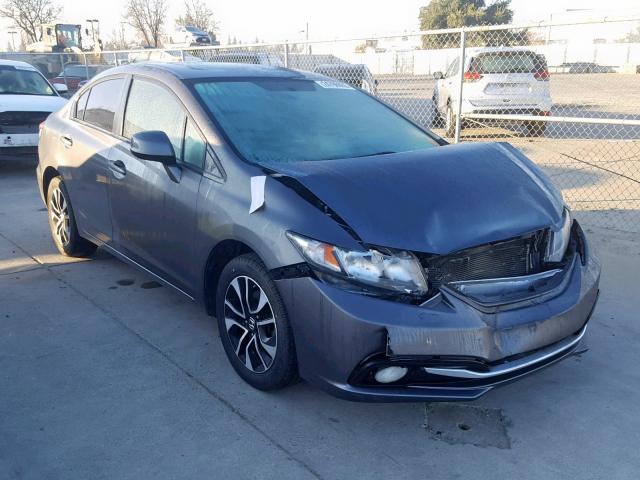 19XFB2F91DE227040 - 2013 HONDA CIVIC EXL GRAY photo 1