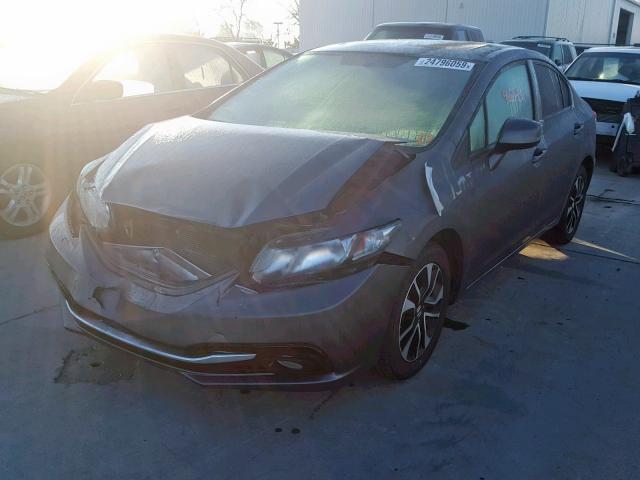 19XFB2F91DE227040 - 2013 HONDA CIVIC EXL GRAY photo 2