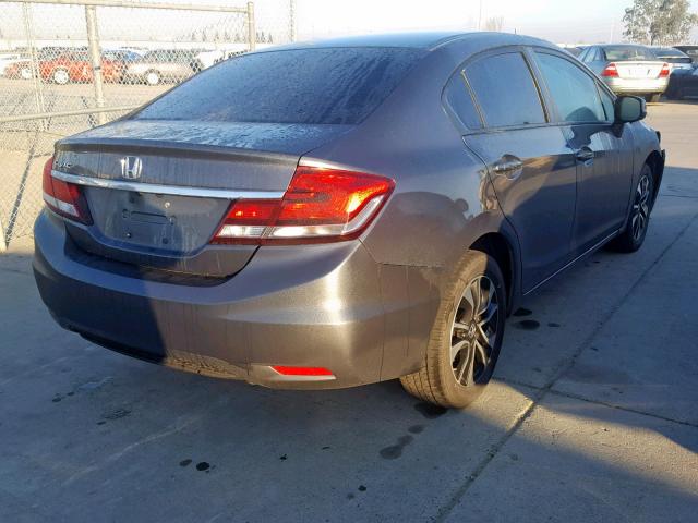 19XFB2F91DE227040 - 2013 HONDA CIVIC EXL GRAY photo 4