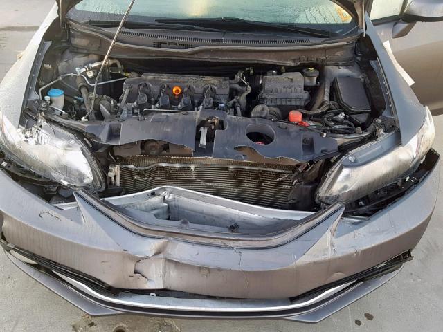 19XFB2F91DE227040 - 2013 HONDA CIVIC EXL GRAY photo 7