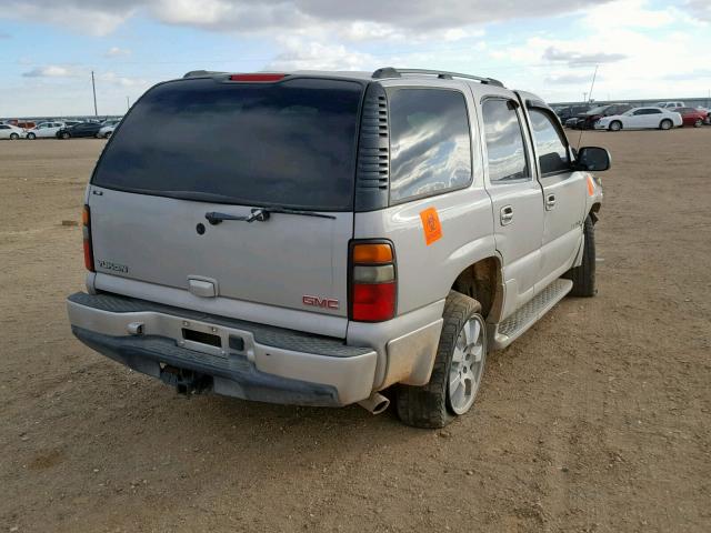 1GKEK63U65J185985 - 2005 GMC YUKON DENA BEIGE photo 4