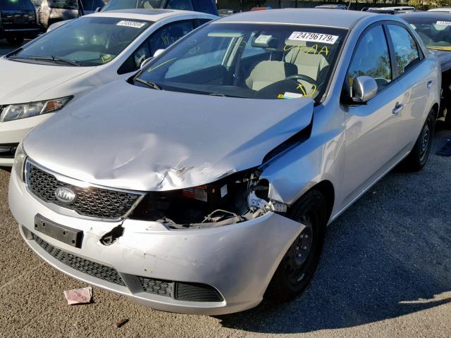 KNAFU4A28B5378298 - 2011 KIA FORTE EX SILVER photo 2